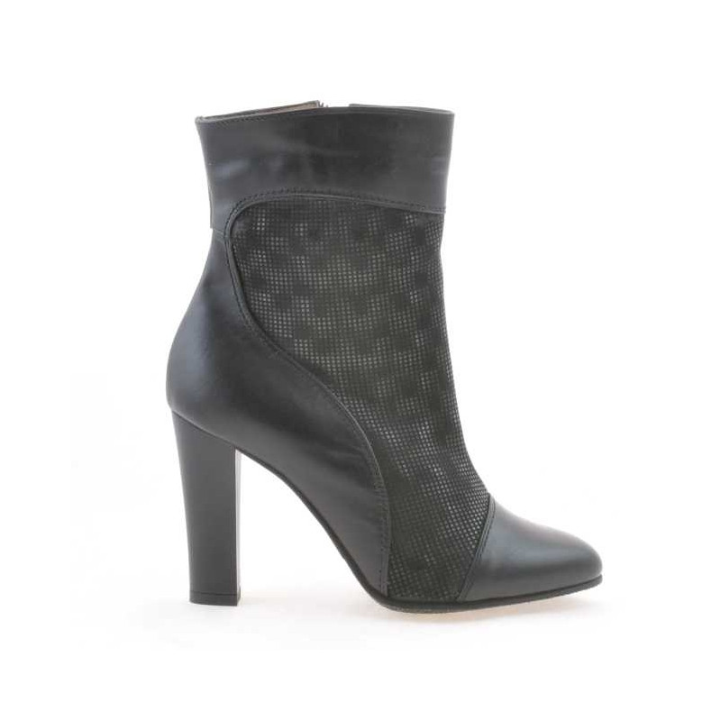 Bottes femme 1146 noir+noir nacré