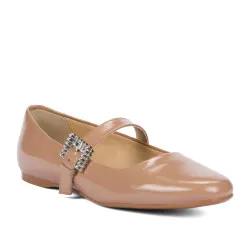 Ballerines femme 1319 vernis beige