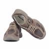 Baskets femme 6102 sable velours combiné
