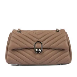 Sac à main d'épaule femme 052g 01 cappuccino