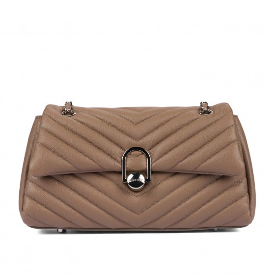Sac à main d'épaule femme 052g 01 cappuccino