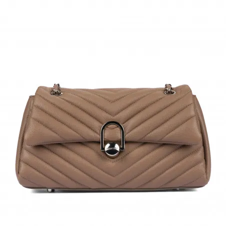 Sac à main d'épaule femme 052g 01 cappuccino