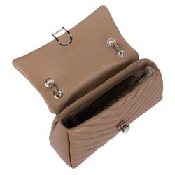 Sac à main d'épaule femme 052g 01 cappuccino