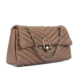 Sac à main d'épaule femme 052g 01 cappuccino
