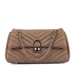 Sac à main d'épaule femme 052g 01 cappuccino