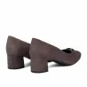 Chaussures femme 1375 velours sable