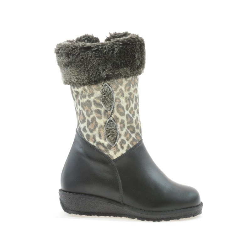 Bottes pour petits enfants 24c noir+tigresse
