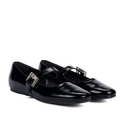 Ballerines femme 1319 vernis noir
