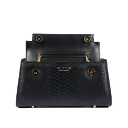 Sac à main femme bandoulière 041g croco noir