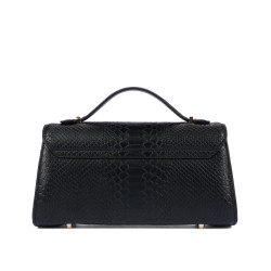 Sac à main femme bandoulière 041g croco noir