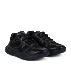Chaussures enfants 2034 noir combiné