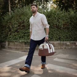 Sac de voyage 305g 01 beige+marron lifestyle