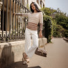 Sac à main femme épaule 052g cappuccino lifestyle