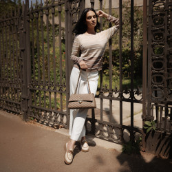 Sac à main femme épaule 052g cappuccino lifestyle