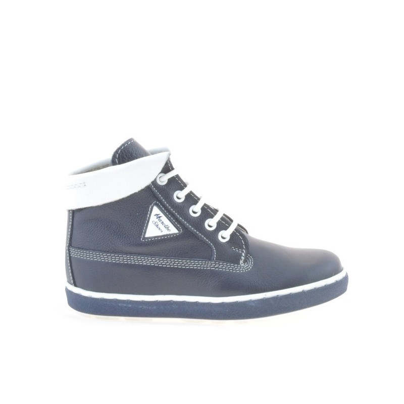 Bottes enfants 3206 indigo+blanc