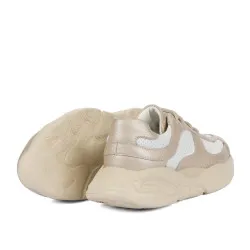 Chaussures enfants 2034 beige combiné
