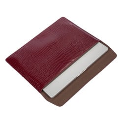 Housse ordinateur portable 309g croco bordeaux
