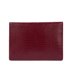 Housse ordinateur portable 309g croco bordeaux