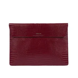Housse ordinateur portable 309g croco bordeaux