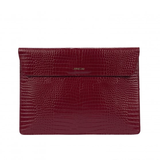 Housse ordinateur portable 309g croco bordeaux