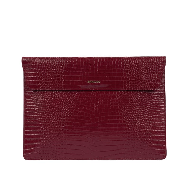 Housse ordinateur portable 309g croco bordeaux