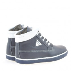 Bottes enfants 3206 indigo+blanc