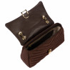 Sac à main femme bandoulière 052g en daim café