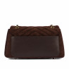 Sac à main femme bandoulière 052g en daim café