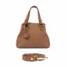 Sac à main pour femme à bandoulière 004-1g brun doré
