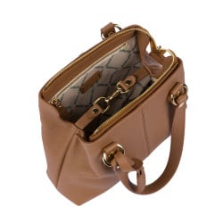 Sac à main pour femme à bandoulière 004-1g brun doré