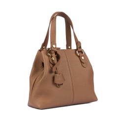Sac à main pour femme à bandoulière 004-1g brun doré