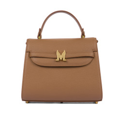 Sac à main femme bandoulière 033g marron doré