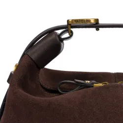 Sac à main femme 037-1g daim grains de café