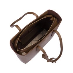 Sac à main pour femme épaule 034g marron caviar