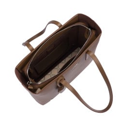 Sac à main femme à bandoulière 034g 01 marron caviar