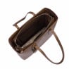 Sac à main femme à bandoulière 034g 01 marron caviar
