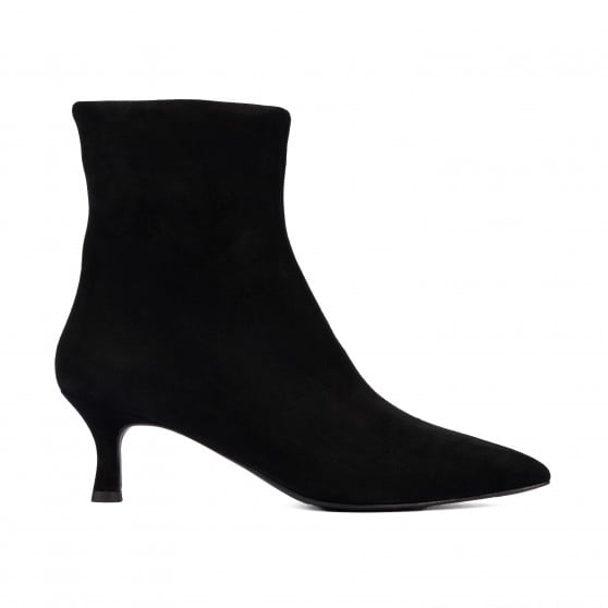 Bottines à talon femme 1416 noir velours