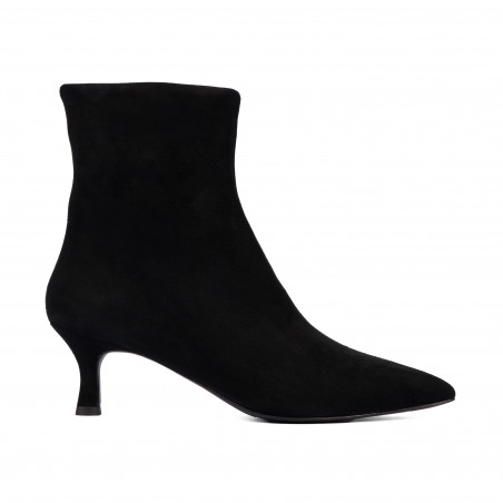 Bottines à talon femme 1416 noir velours