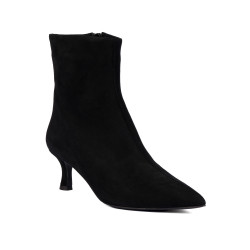 Bottines à talon femme 1416 noir velours
