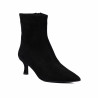 Bottines à talon femme 1416 noir velours