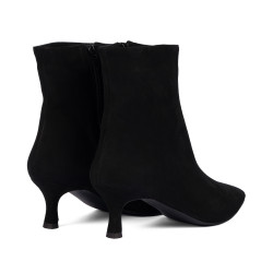 Bottines à talon femme 1416 noir velours