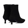 Bottines à talon femme 1416 noir velours