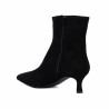 Bottines à talon femme 1416 noir velours