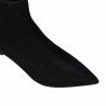 Bottines à talon femme 1416 noir velours