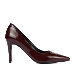 Chaussures élégantes femme 1372 vernis bordeaux