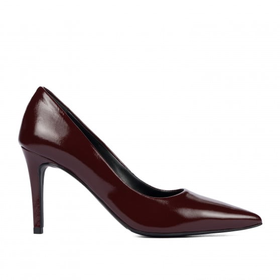 Chaussures élégantes femme 1372 vernis bordeaux