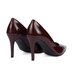 Chaussures élégantes femme 1372 vernis bordeaux
