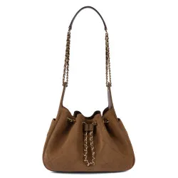 Sac à main pour femme 062g en daim camel