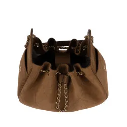 Sac à main pour femme 062g en daim camel