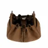 Sac à main pour femme 062g en daim camel